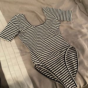 American Apparel Striped Bodysuit